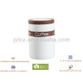 colorfull silicone band and silicone rim on the lid ceramic canister